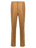 Beige Paper Casual Pants
