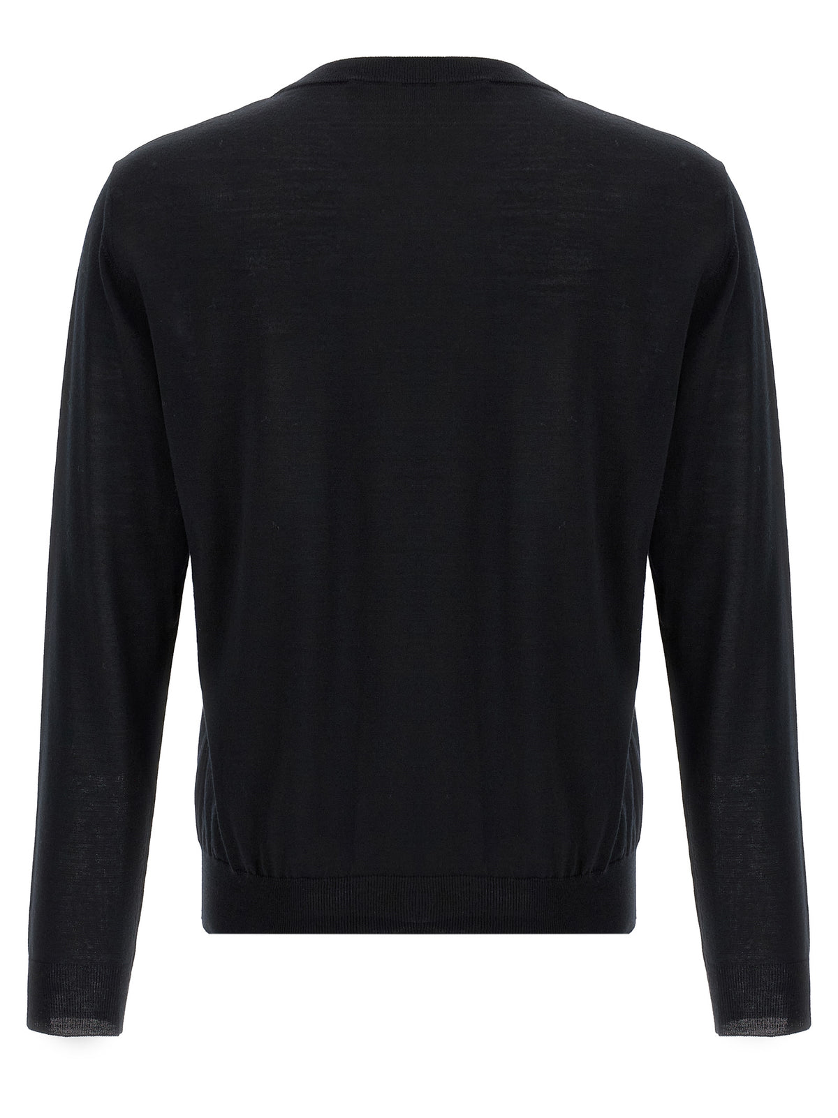 Black Virgin Wool Cardigan