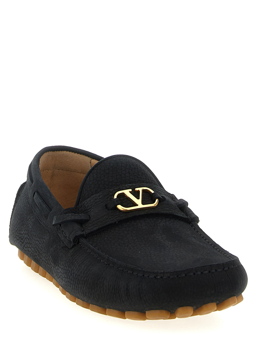 Black Calfskin Slip-On Loafers
