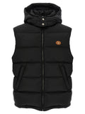 Black Polyamide Sleeveless Jacket