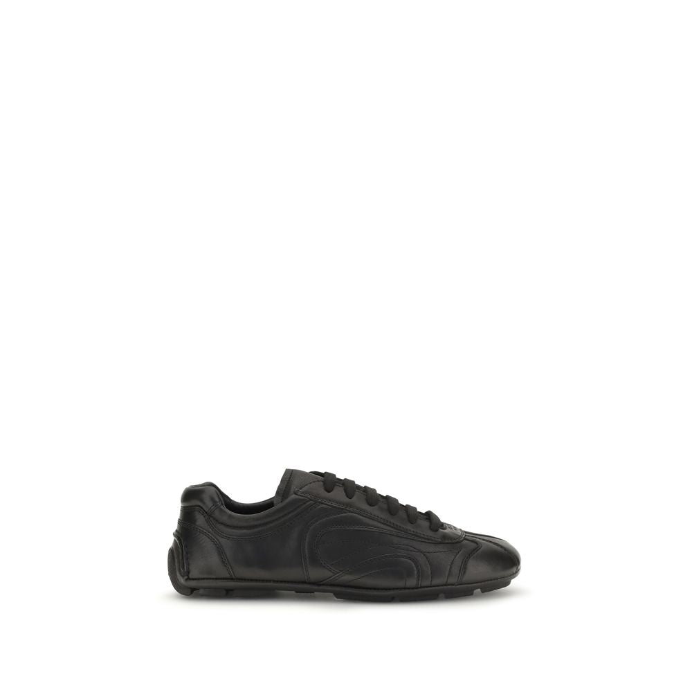 Black Calf Leather Bos Taurus Low Top Sneakers