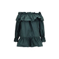 Bicolor Polyamide Casual Dress