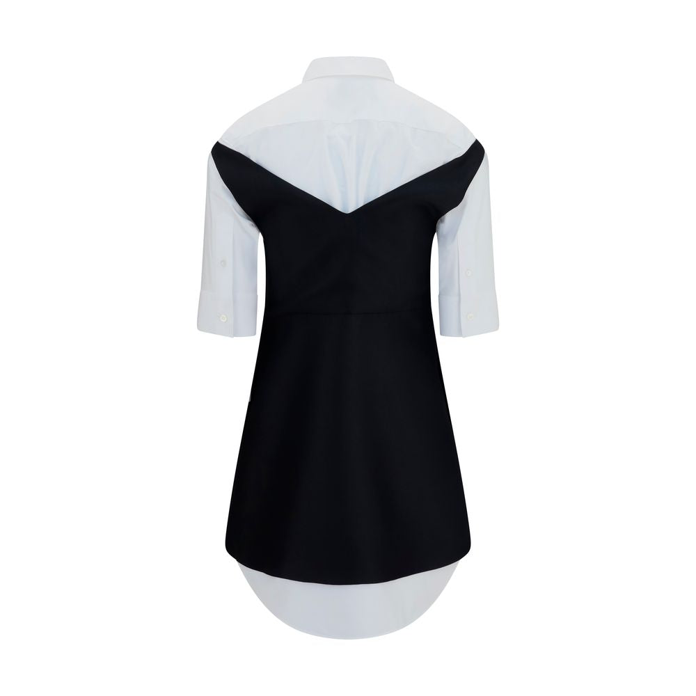 Black Wool Oves Aries Casual Dress