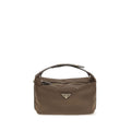 Brown Recycled Polyamide Shoulder Bag