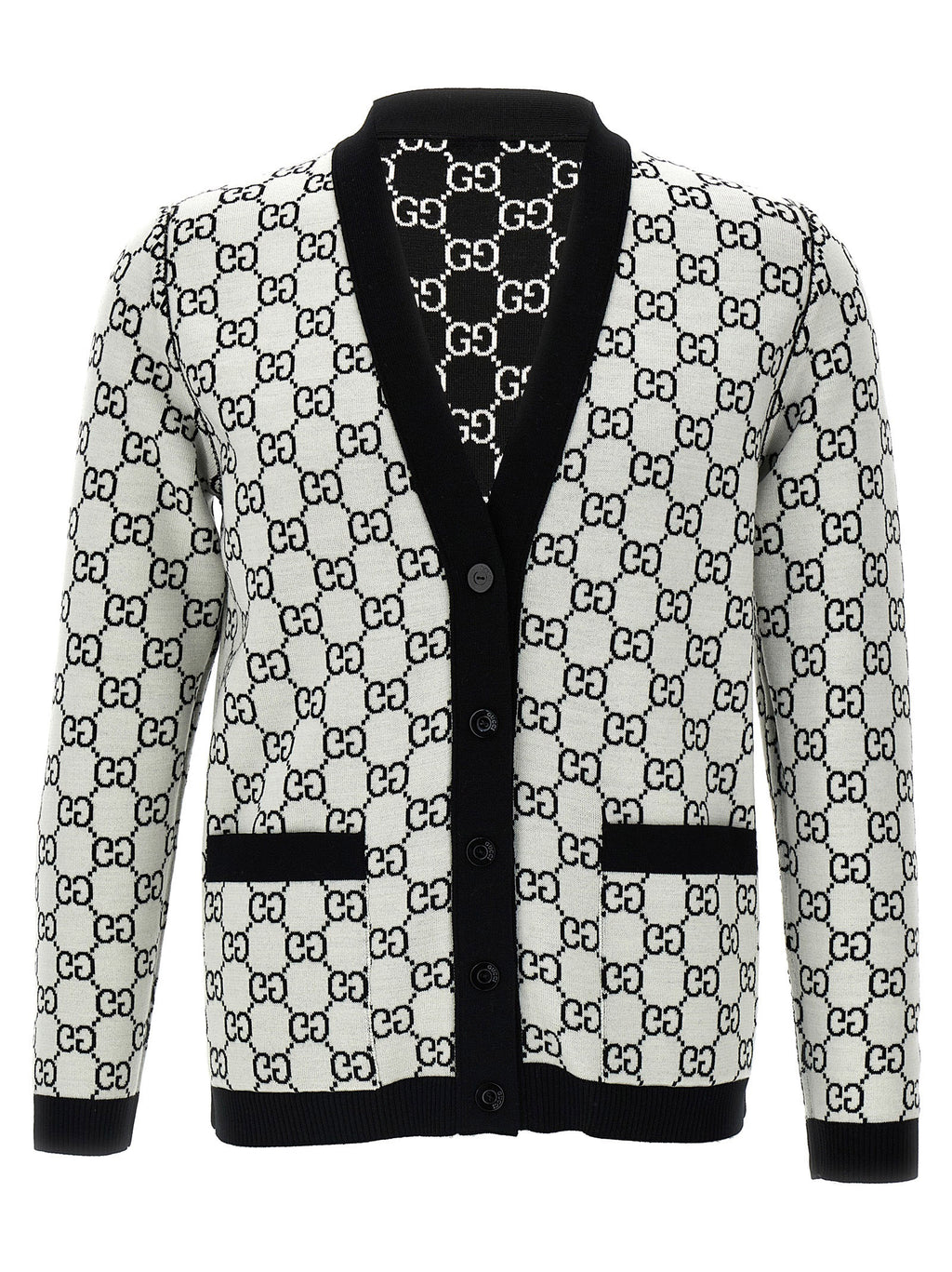Bicolor Wool Cardigan