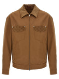 Brown Cotton Full-Length Jacket