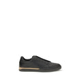 Black Calf Leather Bos Taurus Sneakers
