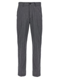 Blue Cotton Casual Pants