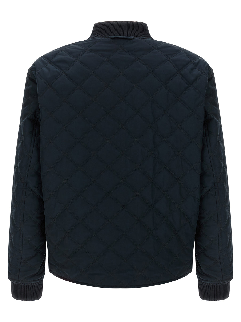 Blue Polyester Bomber