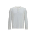 White Cotton Long Sleeve T-Shirt