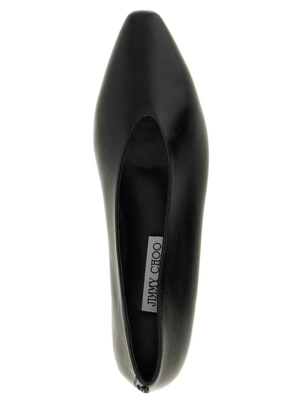 Black Leather Ballet Flats