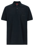 Blue Cotton Polo Shirt