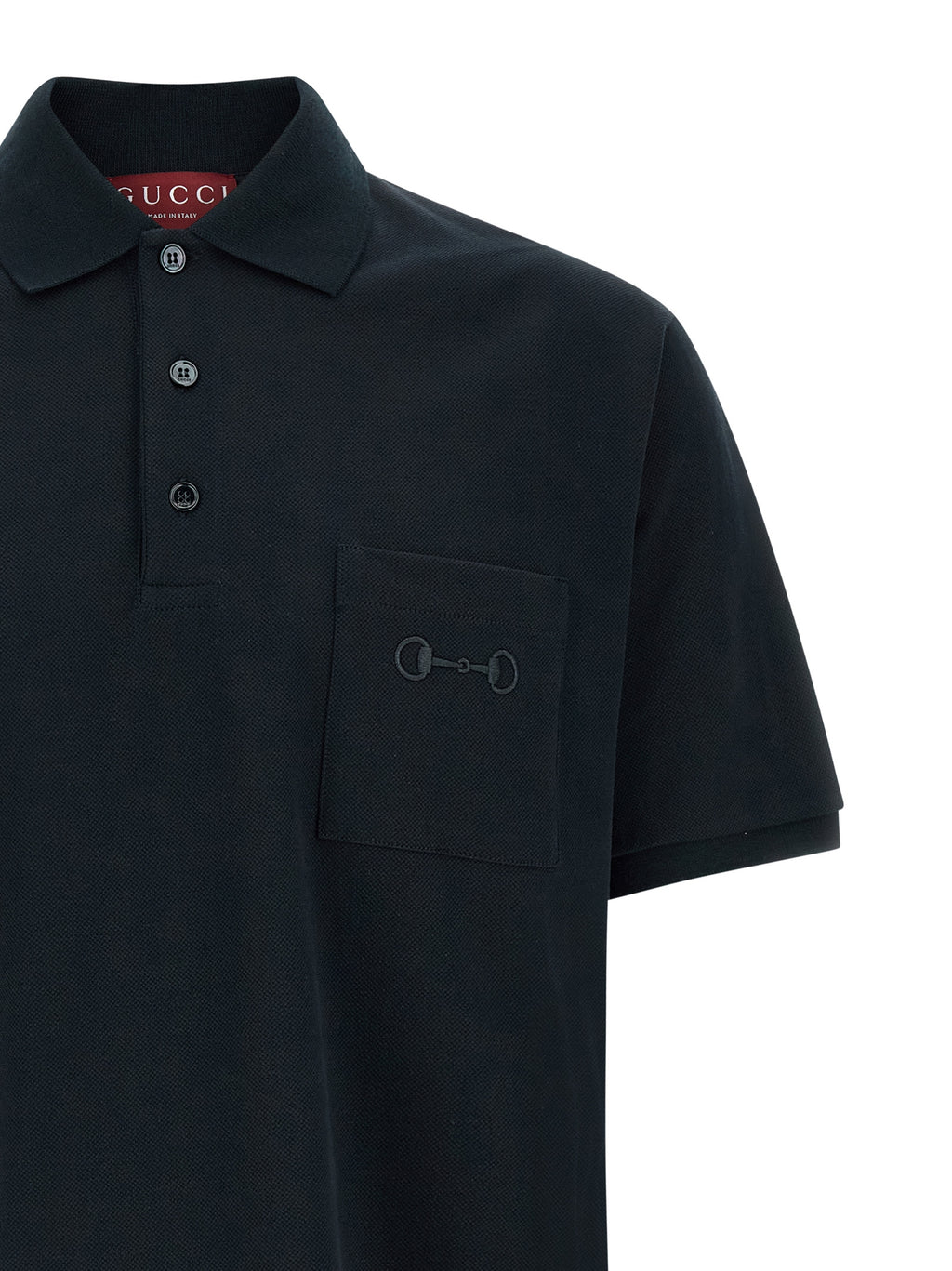 Blue Cotton Polo Shirt
