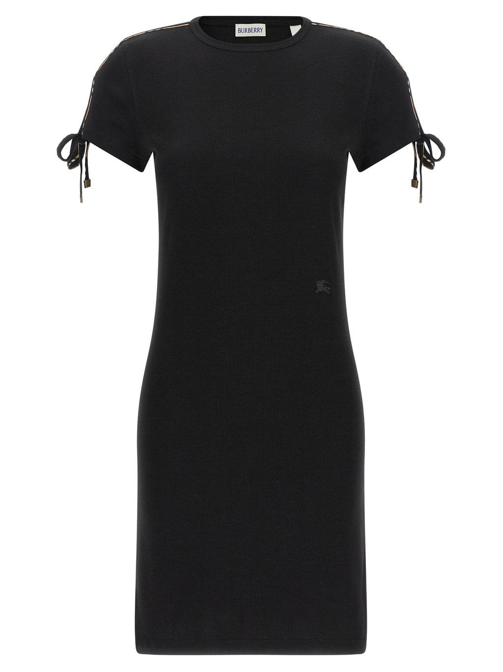 Black Cotton Short Dress