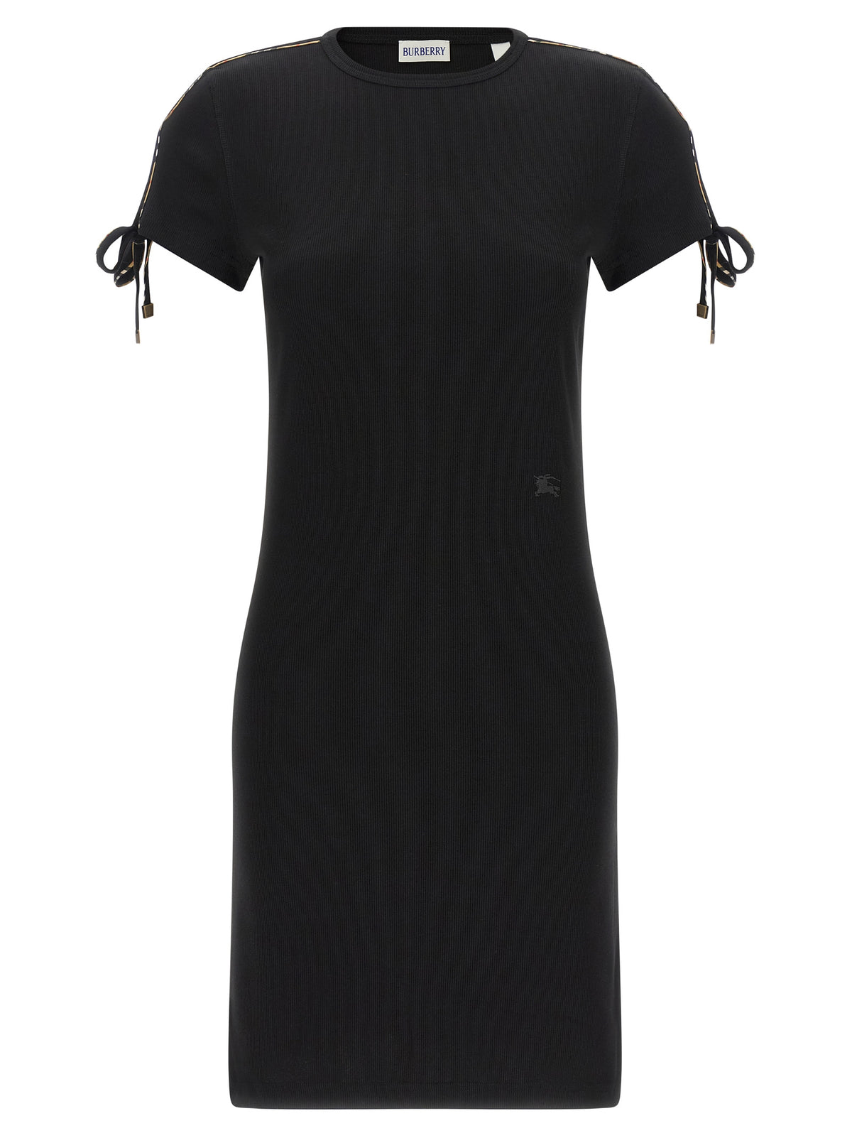 Black Cotton Short Dress