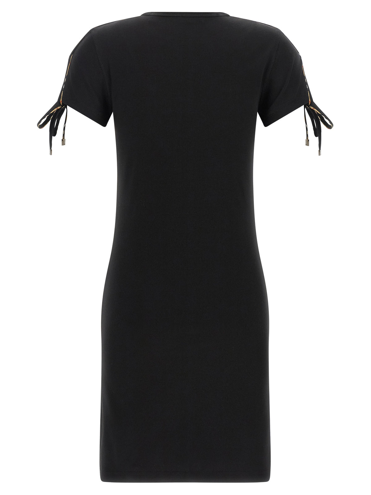 Black Cotton Short Dress