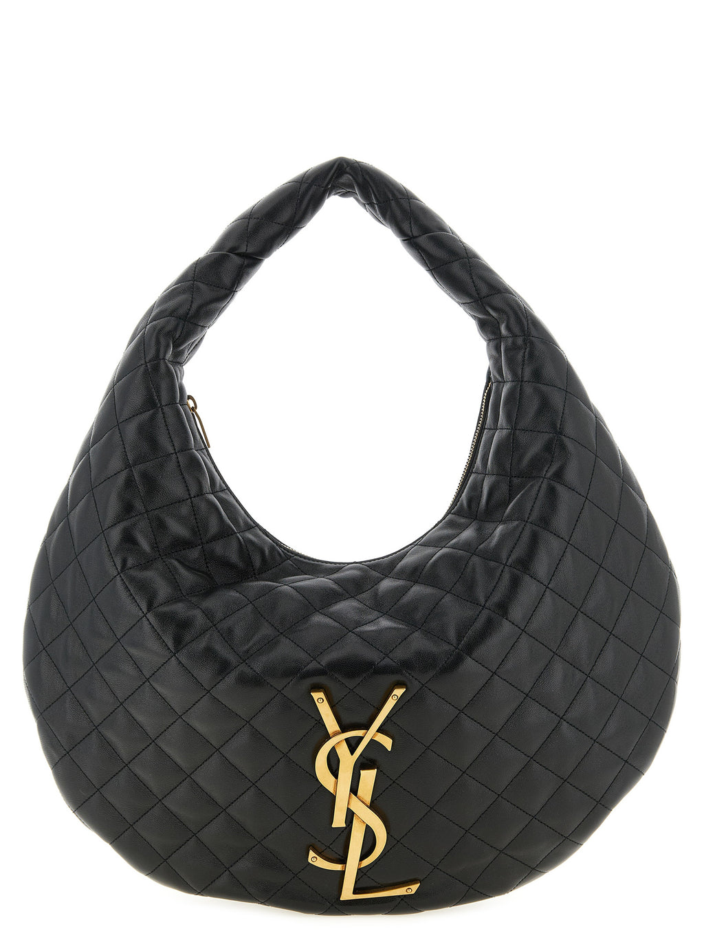 Black Lamb Leather Shoulder Bag
