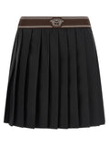 Black Wool Long Skirt