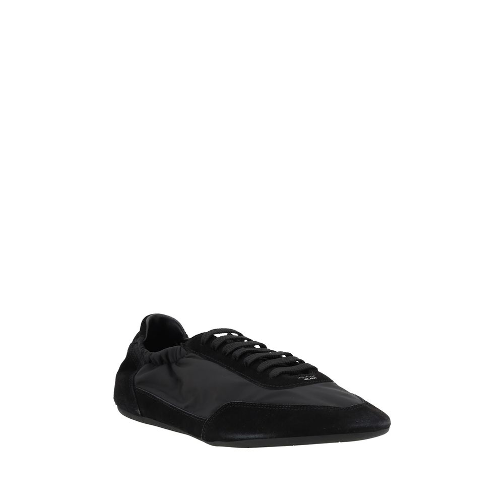 Black Calf Leather Bos Taurus Athletic Sneakers