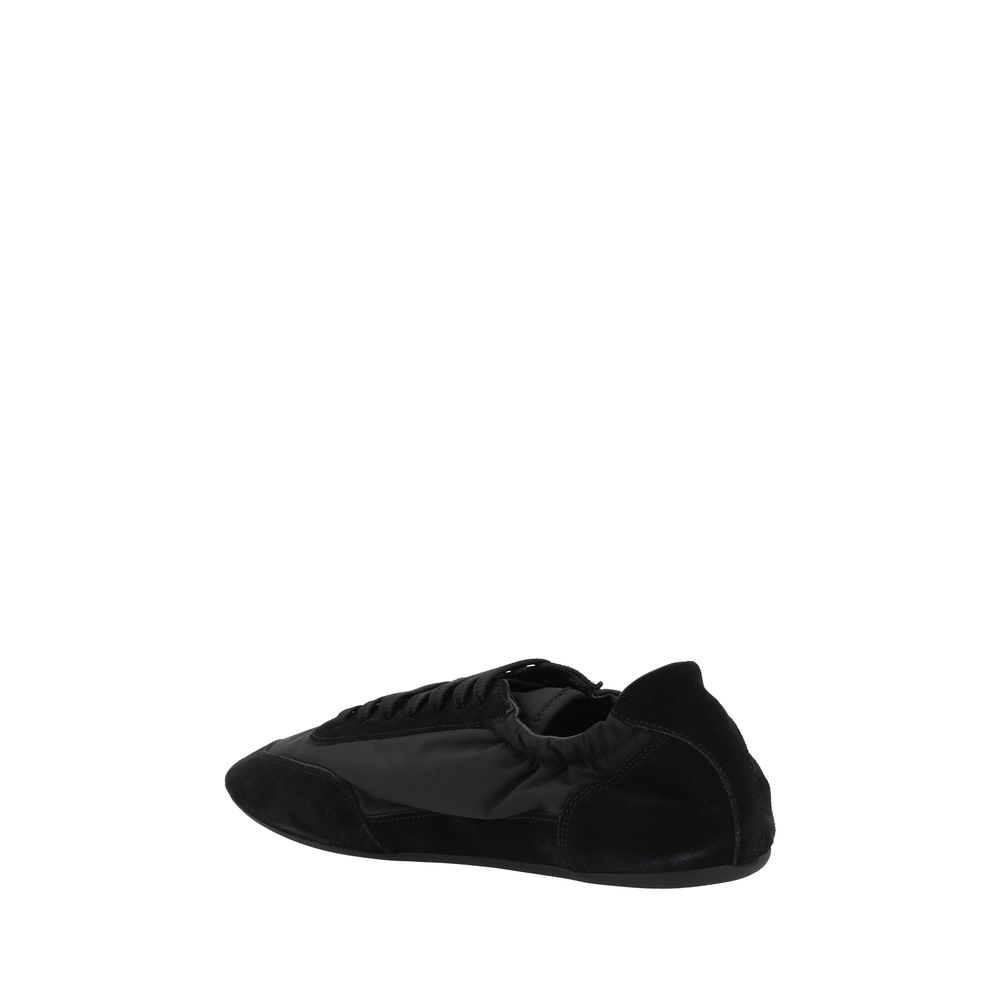 Black Calf Leather Bos Taurus Athletic Sneakers