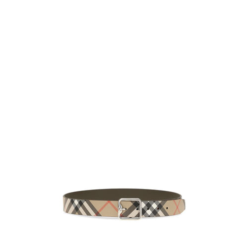 Beige Calf Leather Bos Taurus Regular Belt