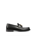 Black Leather Slip-On Loafers