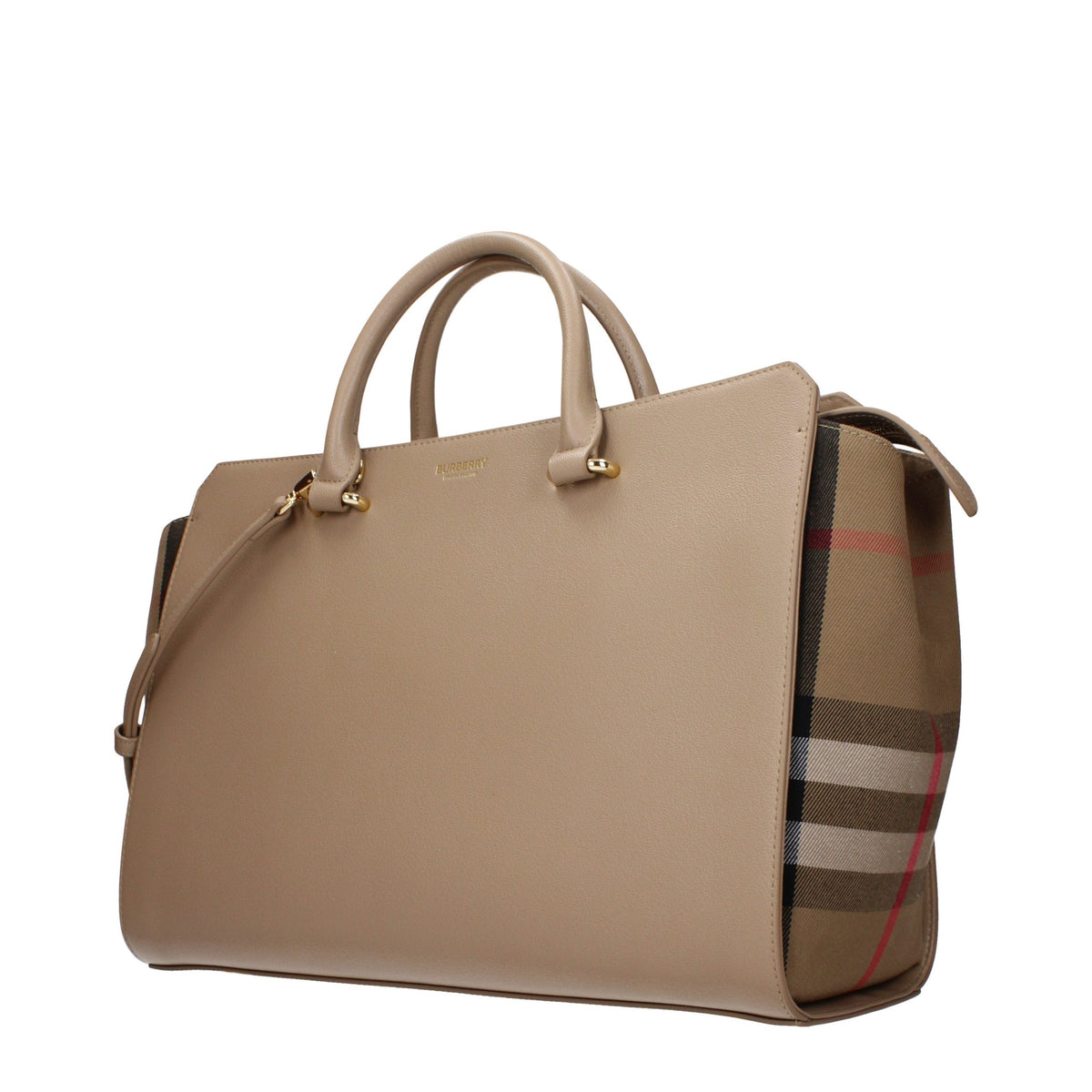 Beige Leather Handbag