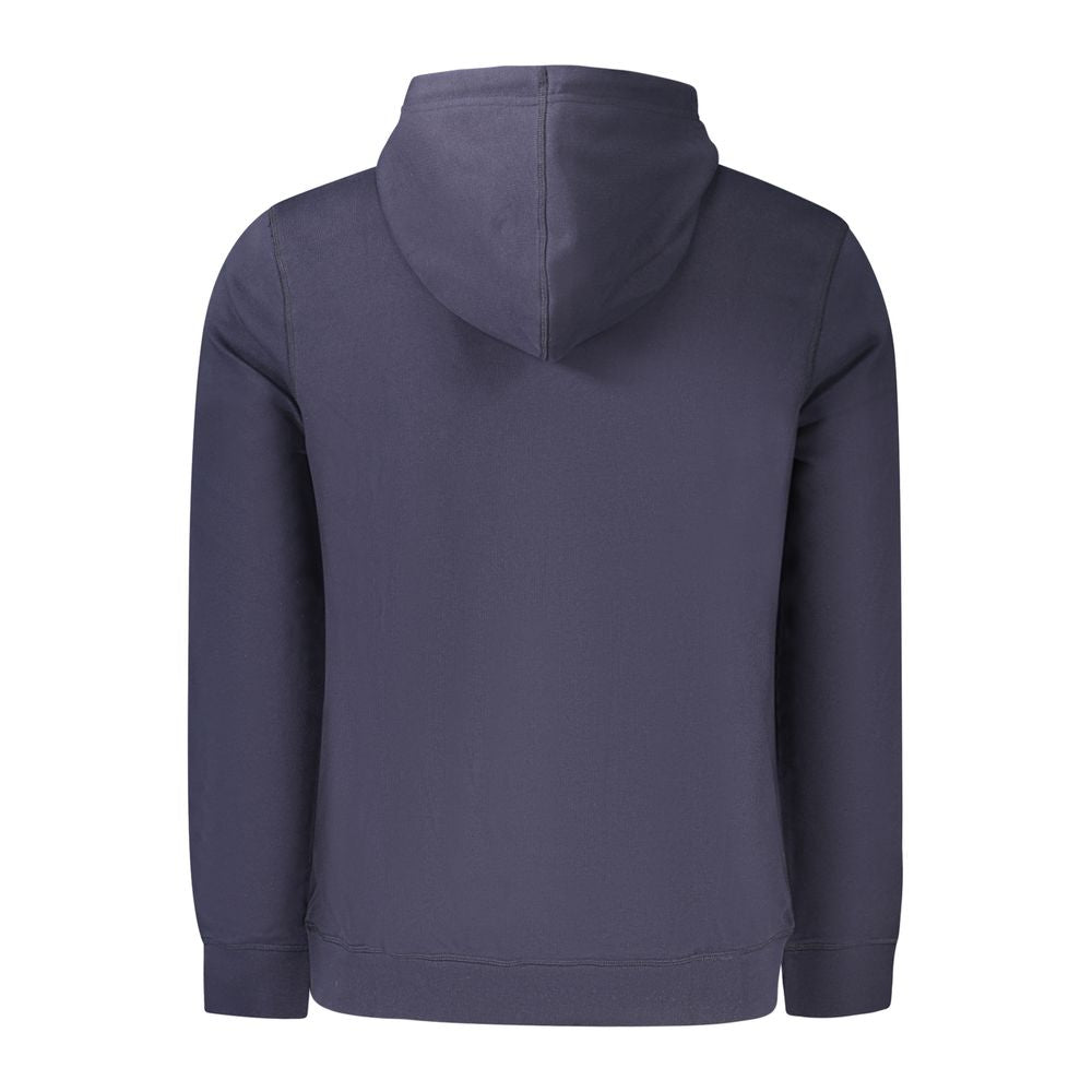 Blue Cotton Men's Hoodie
