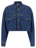 Blue Cotton Blouse