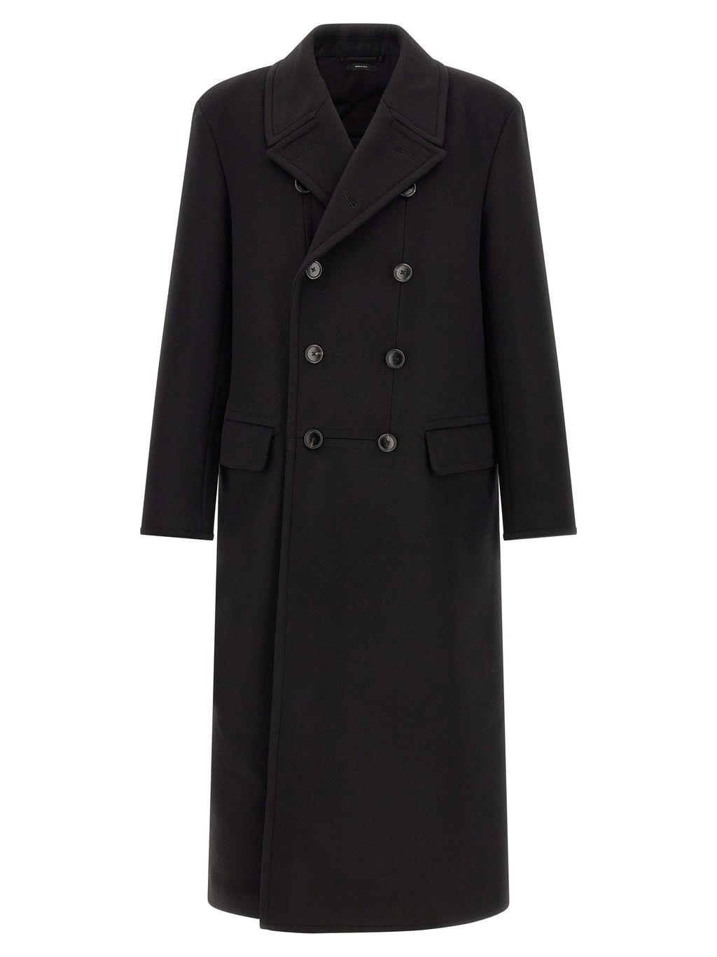 Black Virgin Wool Coat