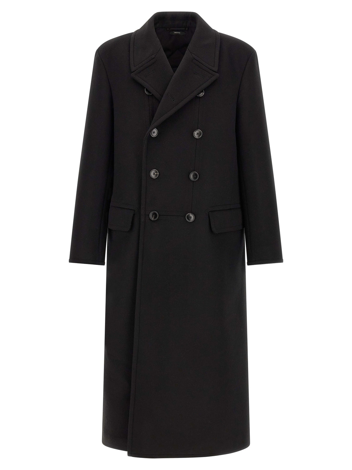 Black Virgin Wool Coat