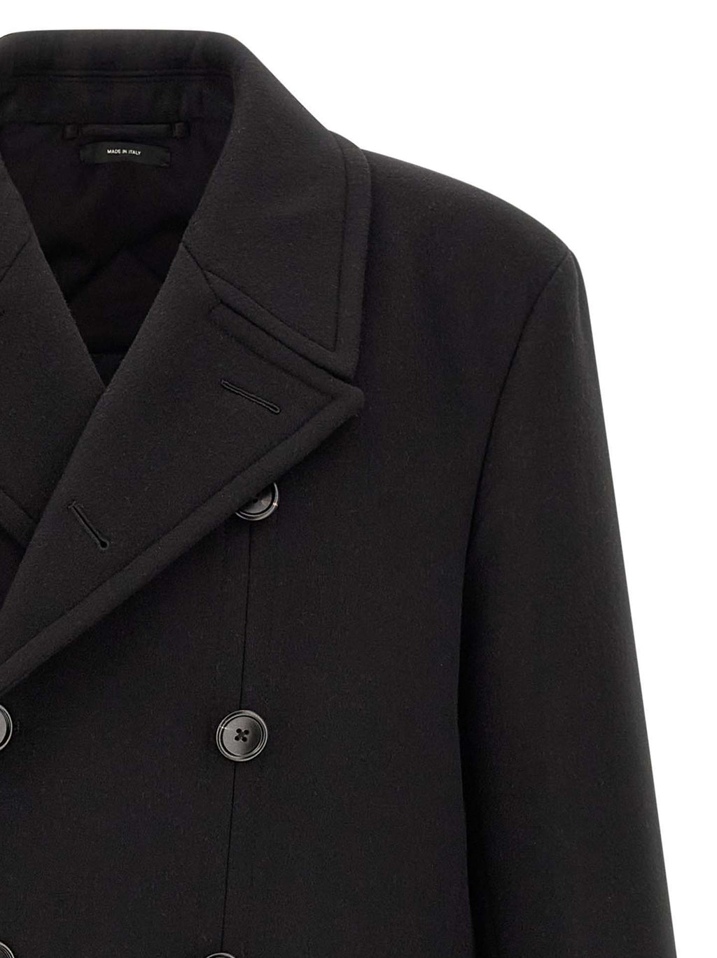 Black Virgin Wool Coat