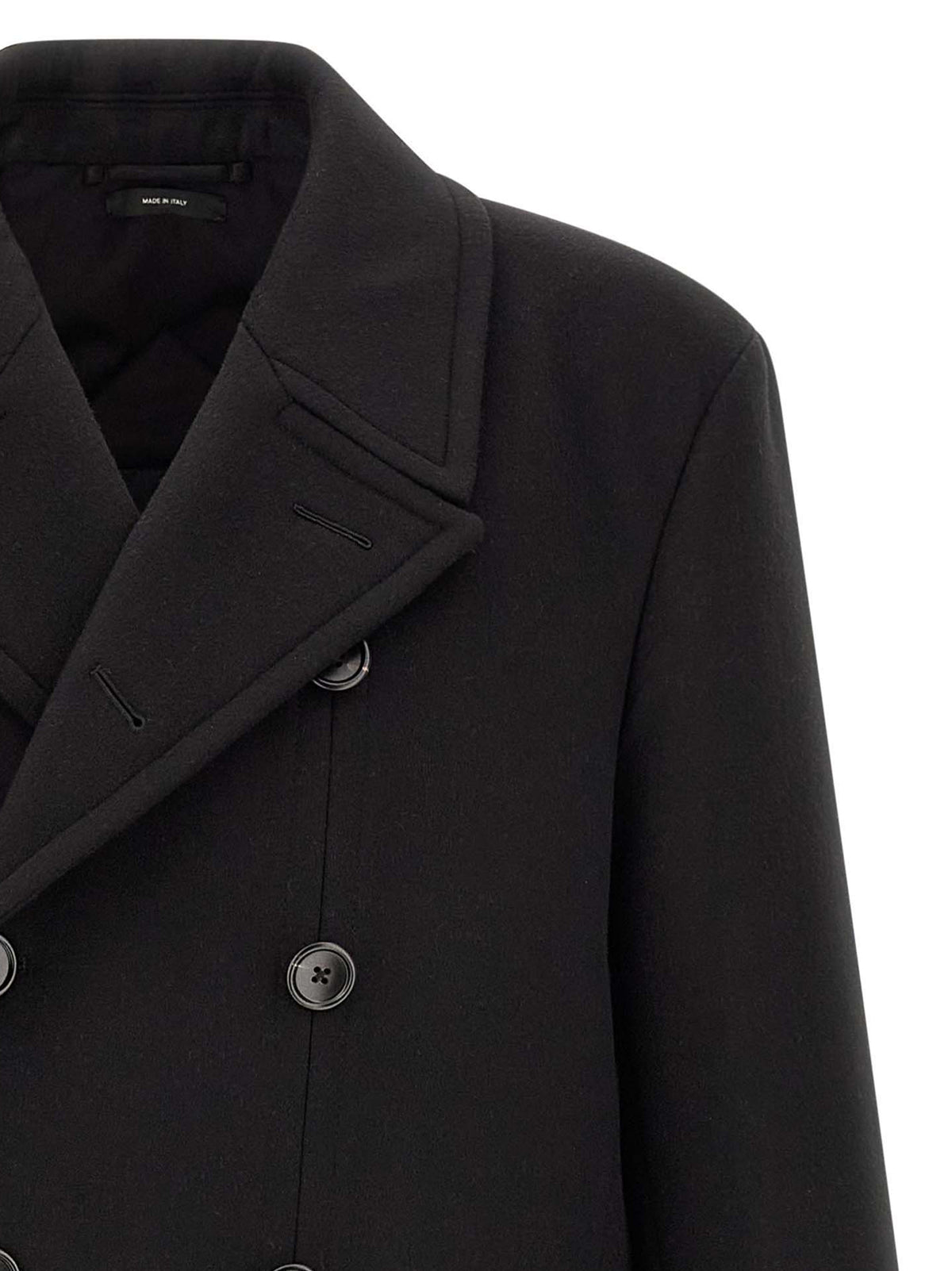 Black Virgin Wool Coat