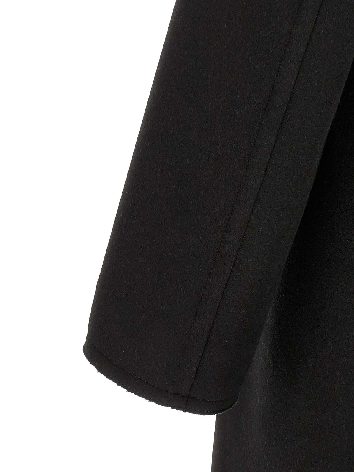 Black Virgin Wool Coat