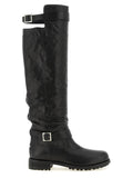 Black Leather Over The Knee