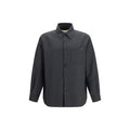 Gray Polyester Full-Length Jacket