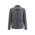Gray Wool Oves Aries Full-Length Jacket