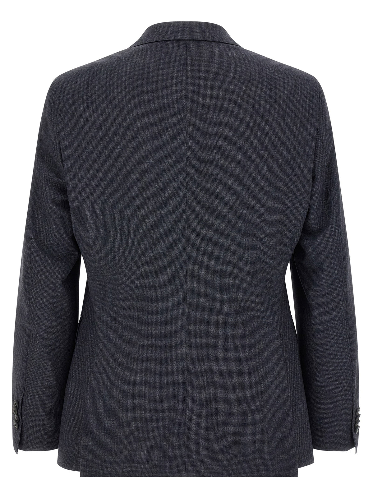 Blue Polyester Two-Piece Suit