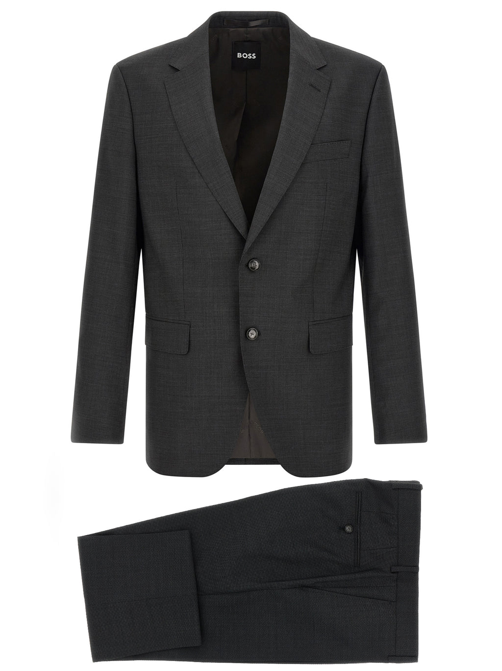 Gray Virgin Wool Two-Piece Suit