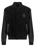 Black Polyester Bomber