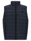 Blue Recycled Polyamide Sleeveless Jacket