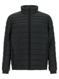 Black Recycled Polyamide Full-Length Jacket