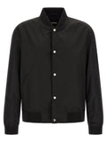 Black Polyester Bomber