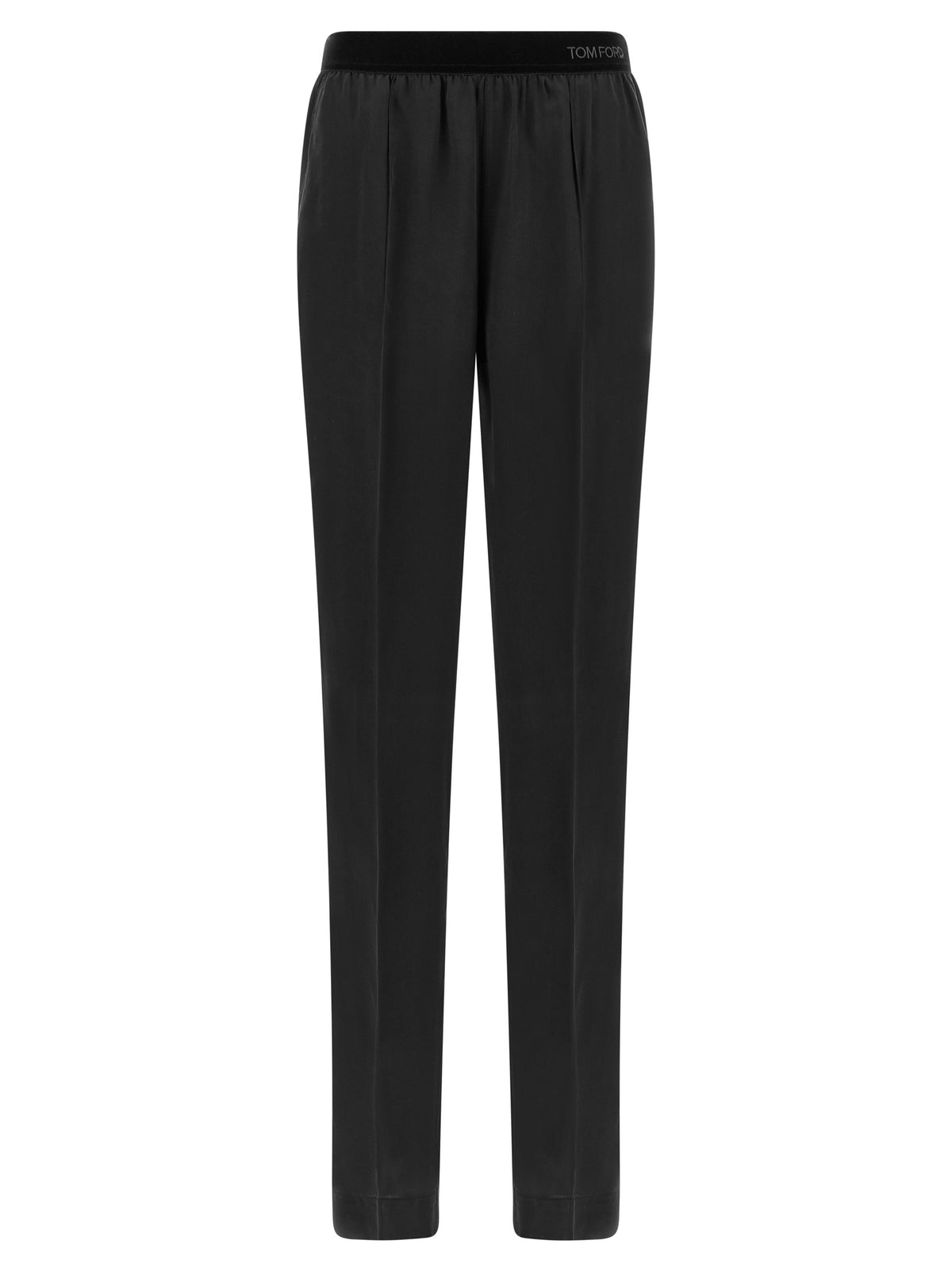 Black Silk Bottoms Sleepwear