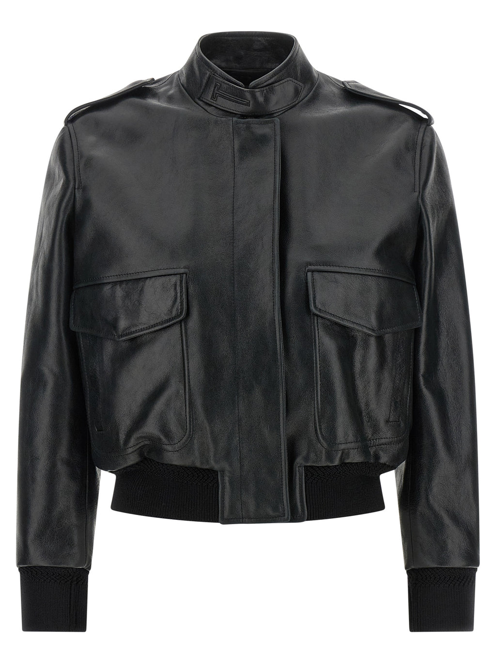 Black Lamb Leather Leather Jacket