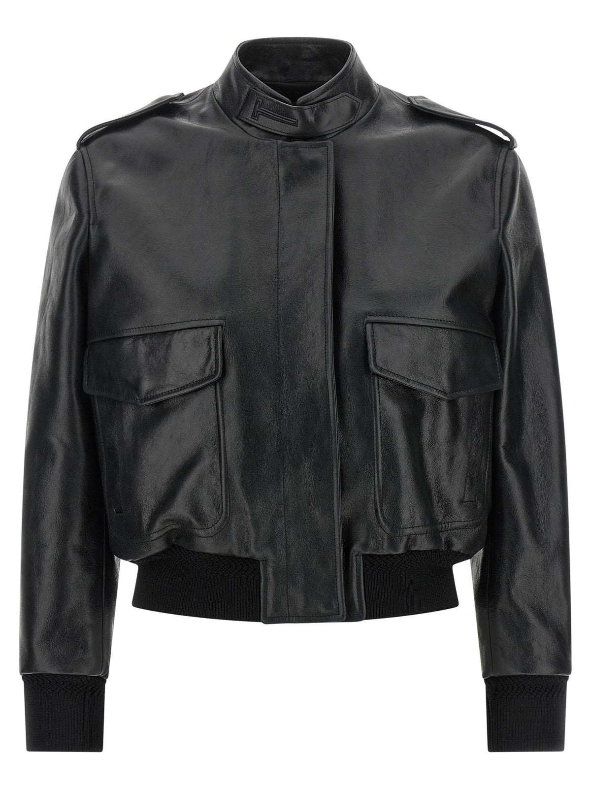 Black Lamb Leather Leather Jacket