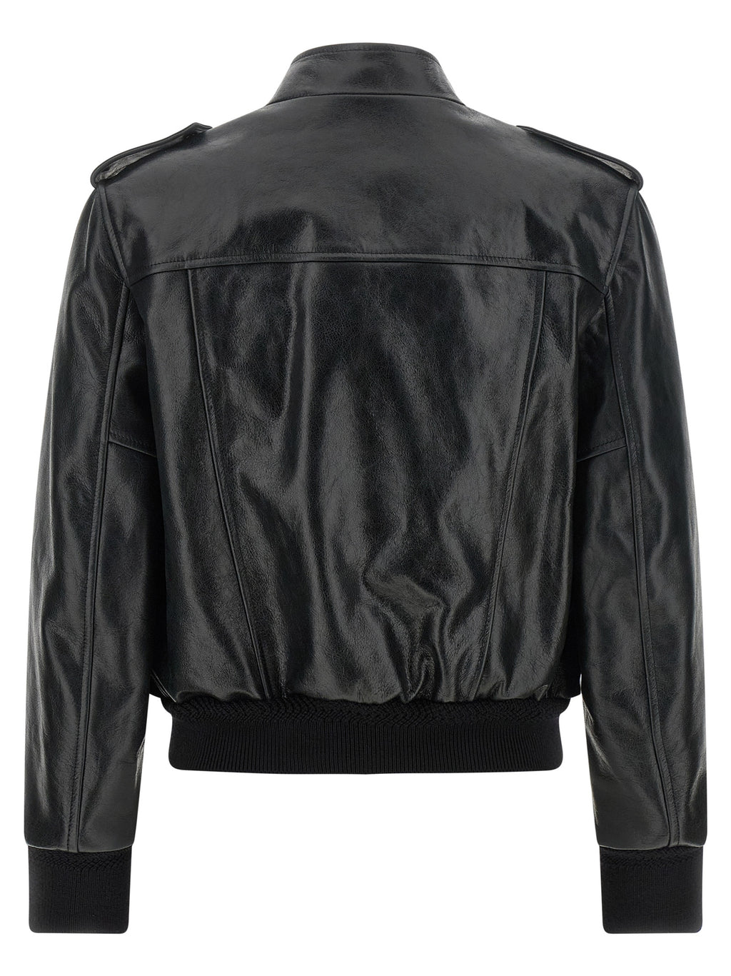 Black Lamb Leather Leather Jacket