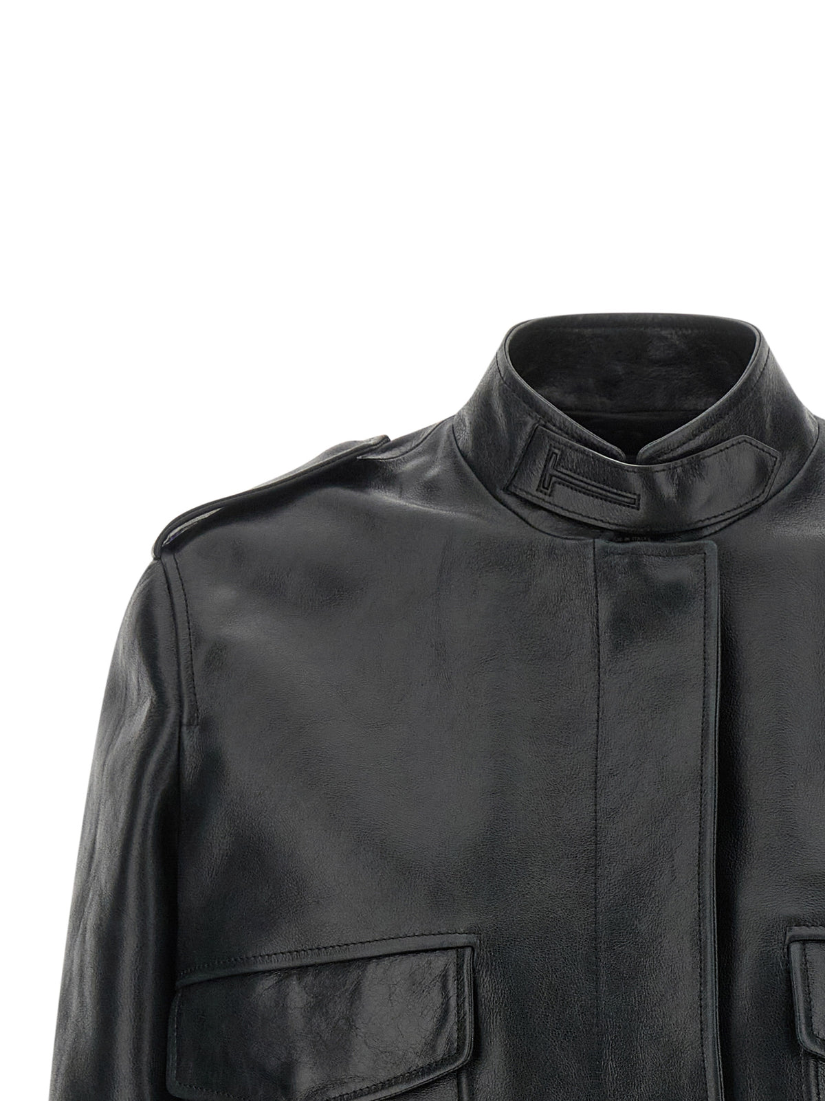 Black Lamb Leather Leather Jacket