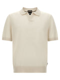White Virgin Wool Polo Shirt