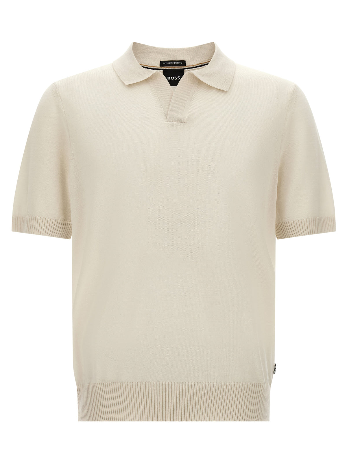 White Virgin Wool Polo Shirt
